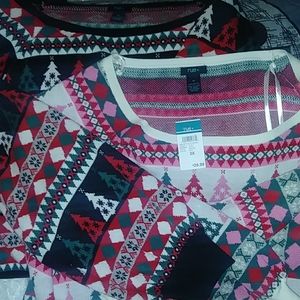 Rue+ size 3x christmas crop tops